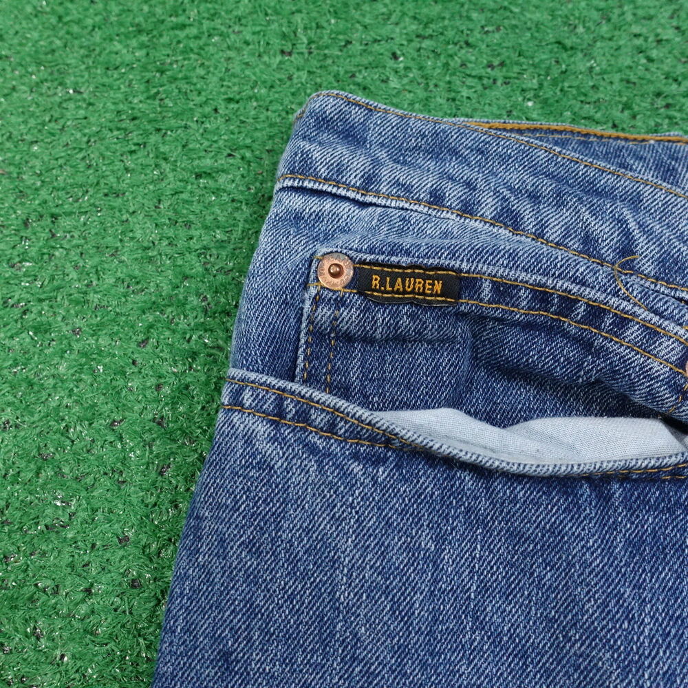 VINTAGE RALPH LAUREN POLO JEANS CO WIDE LEG BAGGY SKATER‎ JEANS MENS 38X30 - Picture 3 of 13